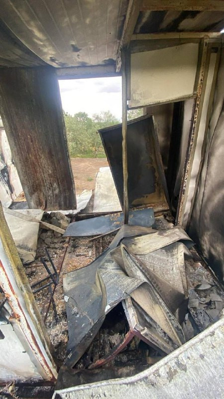 صورة | المستوطنون يحرقون ويدمرون غرفة زراعية في منطقة "العشر" شرق بيت فوريك، شرق نابلس....