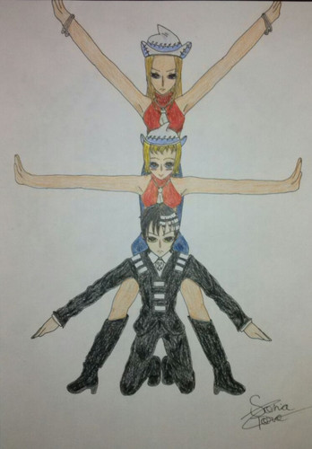 Death the kid and the Thompson sisters.jpg