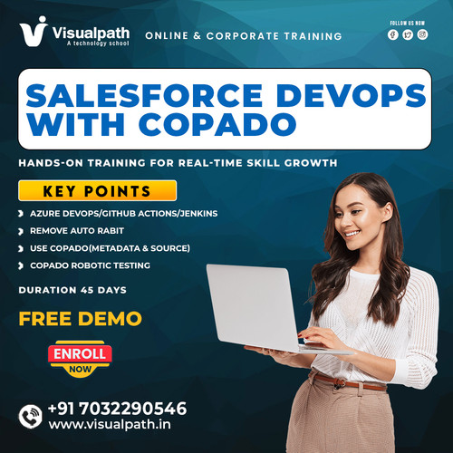Visualpath provides Salesforce DevOps Online Training through practical online learning designed for professionals. Salesforce DevOps Training In Bangalore helps learners understand DevOps automation and deployment practices. Salesforce DevOps Training In Chennai introduces modern CI/CD workflows used in Salesforce environments. Accessible for India, USA, UK, Canada, Dubai, Australia, and globally. Includes live projects. Call +91-7032290546.


Website: https://www.visualpath.in/online-salesforce-devops-training.html
WhatsApp: https://wa.me/c/917032290546
Visit Blog: https://visualpathblogs.com/category/salesforce-devops-with-copado/