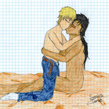 Passionate kiss
