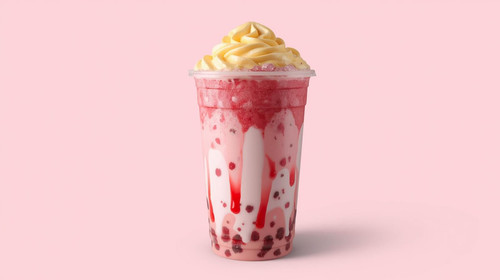 Create a refresher iced drink in realistic way and form and the flavor is B 20260311 190230 0000.jpg