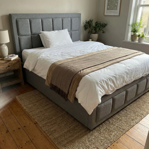 Our King Size Bed Frame Made the Room Feel Luxe.png