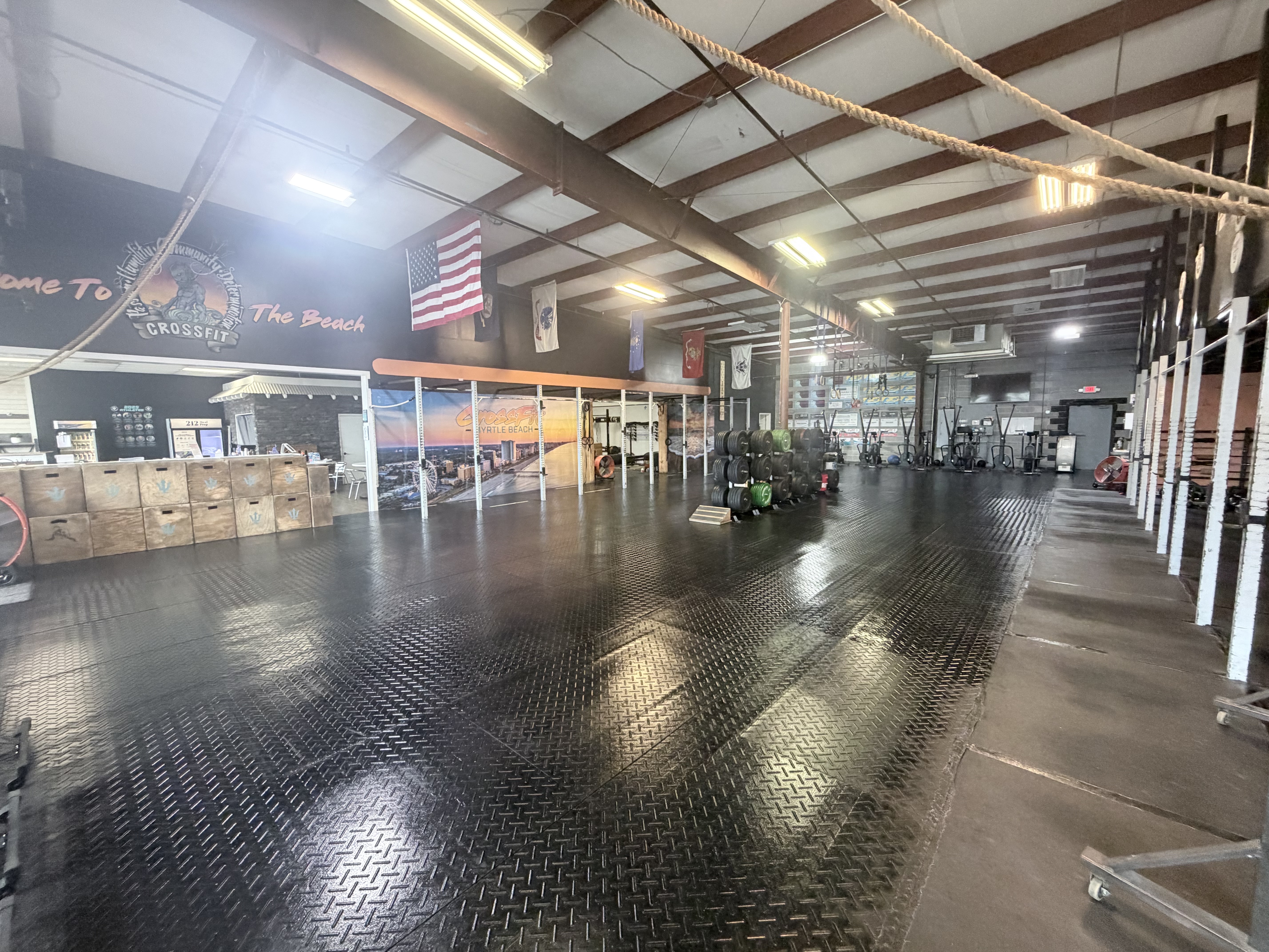 community training space inside Myrtle Beach gym