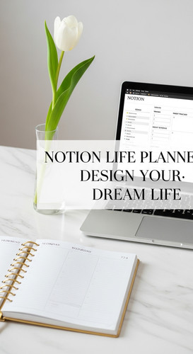 A minimalist marble desk with a goldrimmed planner and a single white tulip a MacBook showing a Noti.jpg