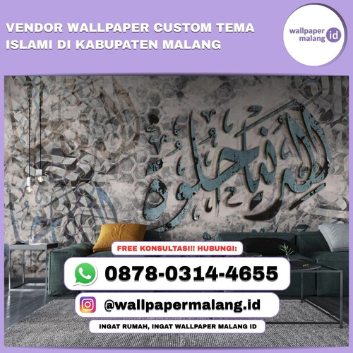 VENDOR WALLPAPER CUSTOM TEMA ISLAMI DI KABUPATEN MALANG.1