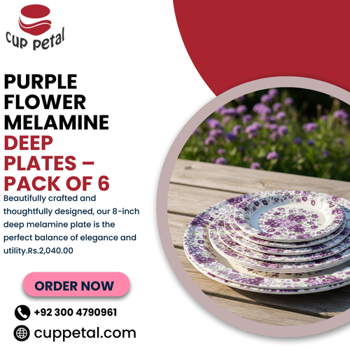 Purple Flower Melamine Deep Plates – pack of 6.png