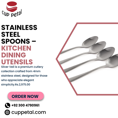Stainless Steel Spoons – Kitchen Dining Utensils.png