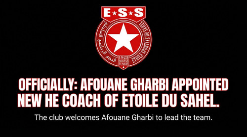 عفوان الغربي مدربا جديدا للنجم الساحلي