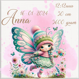 02.01.geboorte tegel fairy in bloemenperkje meisje.png