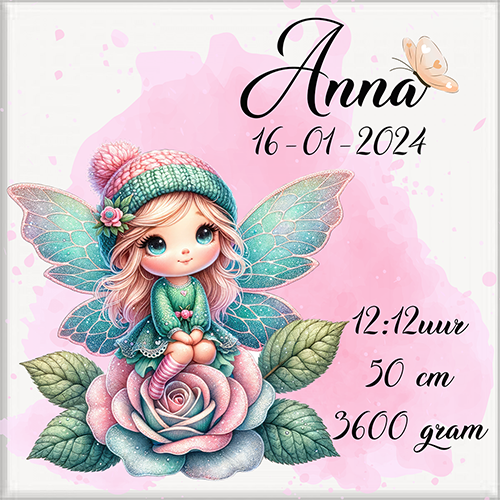 Geboortetegel 15x15cm gepersonaliseerd. - Image 15