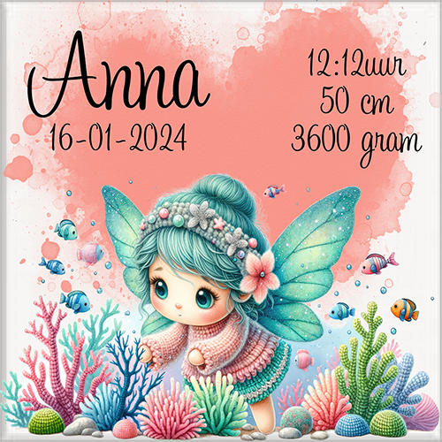 Geboortetegel 15x15cm gepersonaliseerd. - Image 13