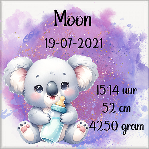 Geboortetegel 15x15cm gepersonaliseerd. - Image 16