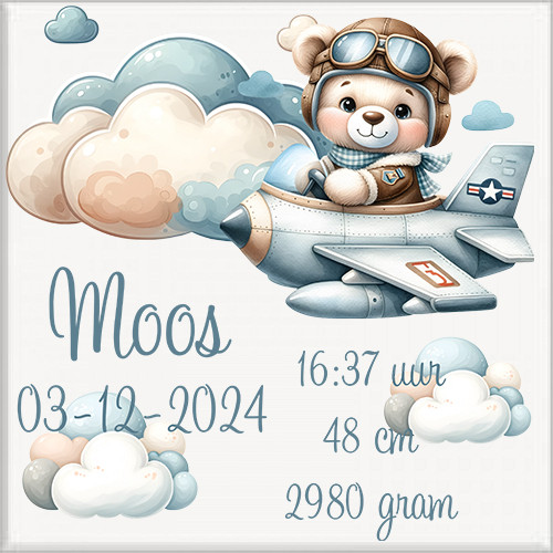 Geboortetegel 15x15cm gepersonaliseerd. - Image 18