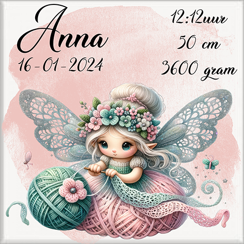 Geboortetegel 15x15cm gepersonaliseerd. - Image 17