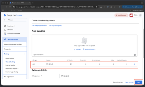 android step 12.2