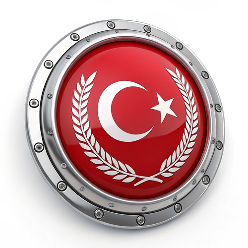 a high quality 3d render of a glossy turkish flag 4.jpg