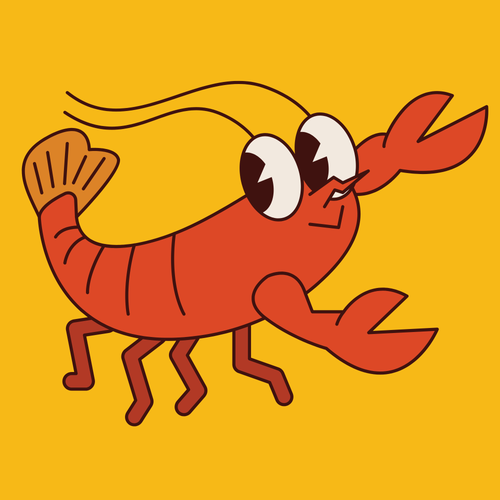Red & Pink Illustrated Seafood Lobster Logo.png