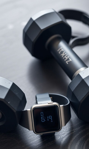 a close up shot of dumbbells and a fitness tracker.jpg