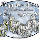 fluffy love horse