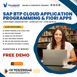 Join SAP Fiori Online Training  SAP BTP CAP Course Online