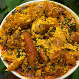 Egusi soup with ponmo and beef