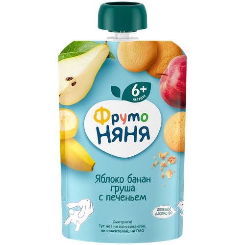 4600338008028 230944 ПЮРЕ ФРУТОНЯНЯ ЯБЛОКО БАНАН ГРУША С ПЕЧЕНЬЕМ 6+ 90ГР Д П.png