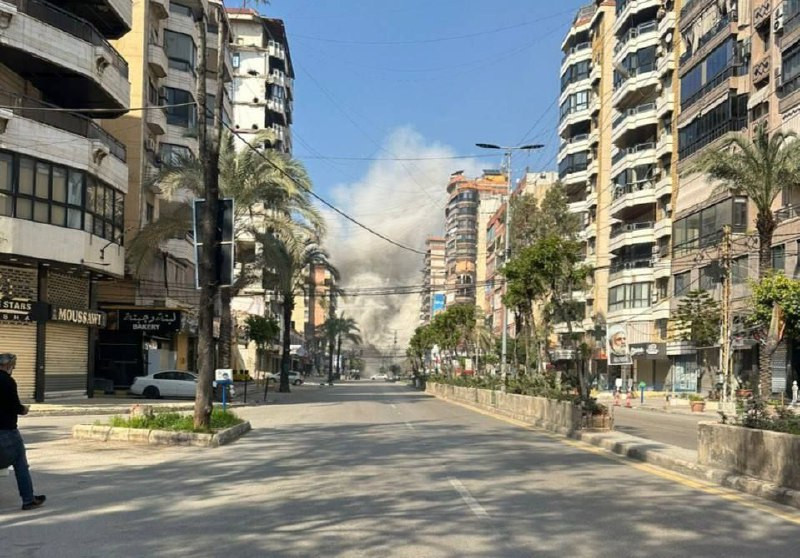 قصف كبير في الضاحية الجنوبية لبيروت....