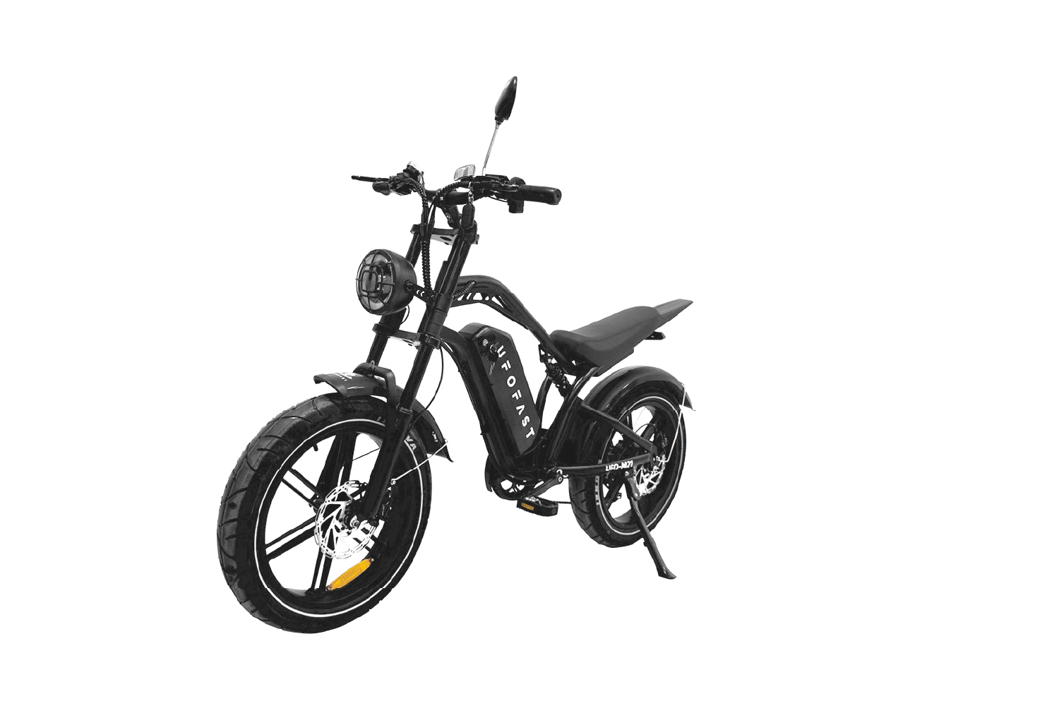 Front view of the V-Photon model, a sleek and minimalist urban electric bike.