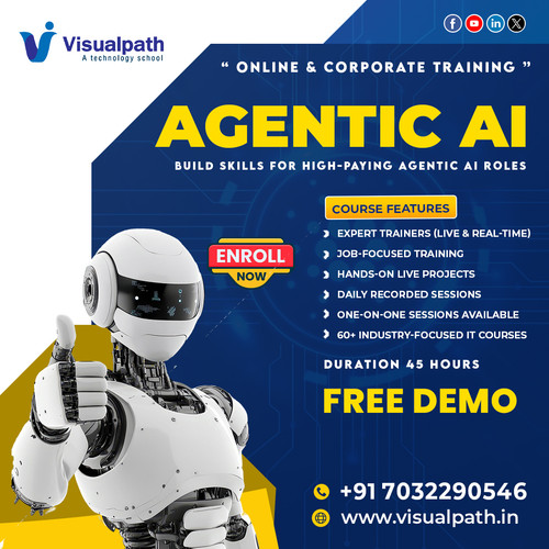 Visualpath provides structured Agentic AI Online Training focused on guided learning and skill development through live virtual sessions. Our curriculum, designed under Agentic AI Course In Hyderabad, supports learners worldwide with systematic delivery, hands-on practice, and expert mentoring to build real-world skills through Agentic AI Training. ☎️ Call Now +91-7032290546
WhatsApp: https://wa.me/c/917032290546
Website: https://www.visualpath.in/agentic-ai-online-training.html
Blog: https://visualpathblogs.com/category/agentic-ai/