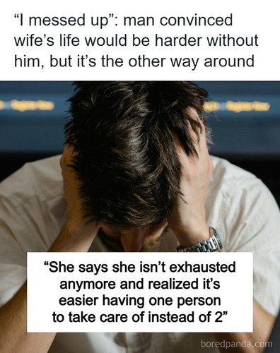 man regrets ruining marriage struggles taking care baby.jpg