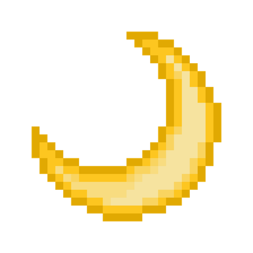 crescent moon in pixel art free png.png