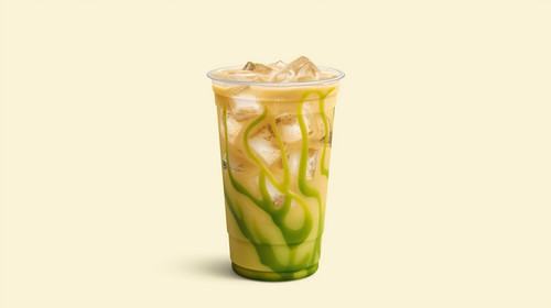 Create a iced coffee in relastoc way and form and the flavor is Pistachio. 20260304 221932 0000.jpg