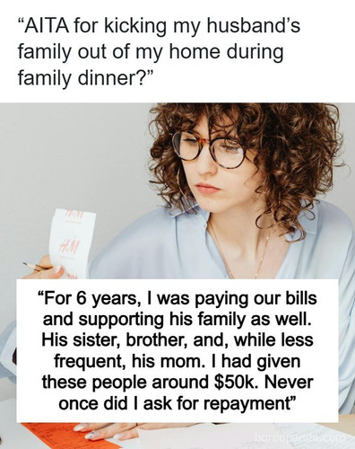woman kicks out husbands family asking financial help.jpg