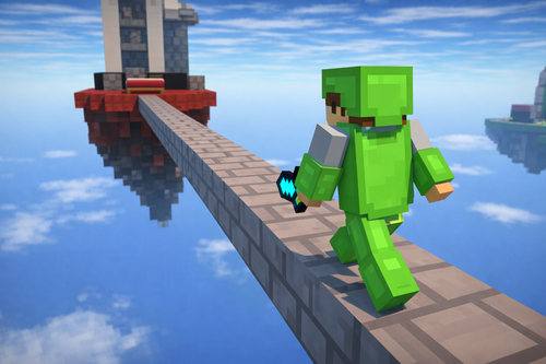Green adventurer on floating bridge.png