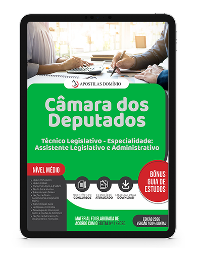 Capa Dominio Câmara dos Deputados Técnico Legislativo Especialidade Assistente Legislativo e Adminis.png