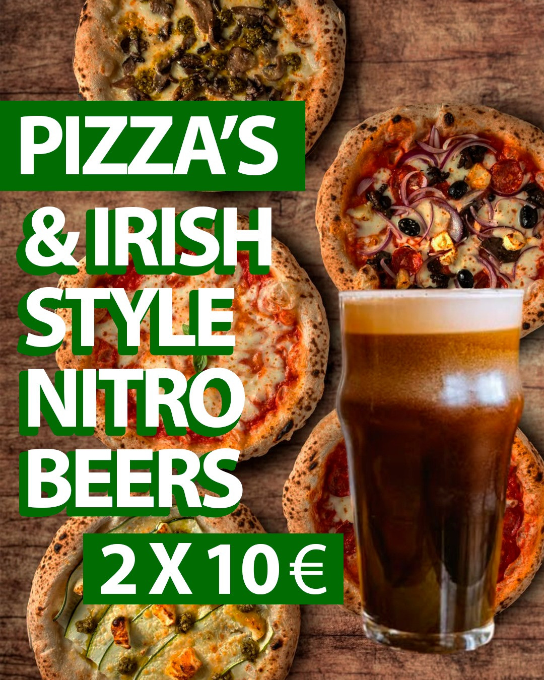 Pizzas and Nitro Beers Promo