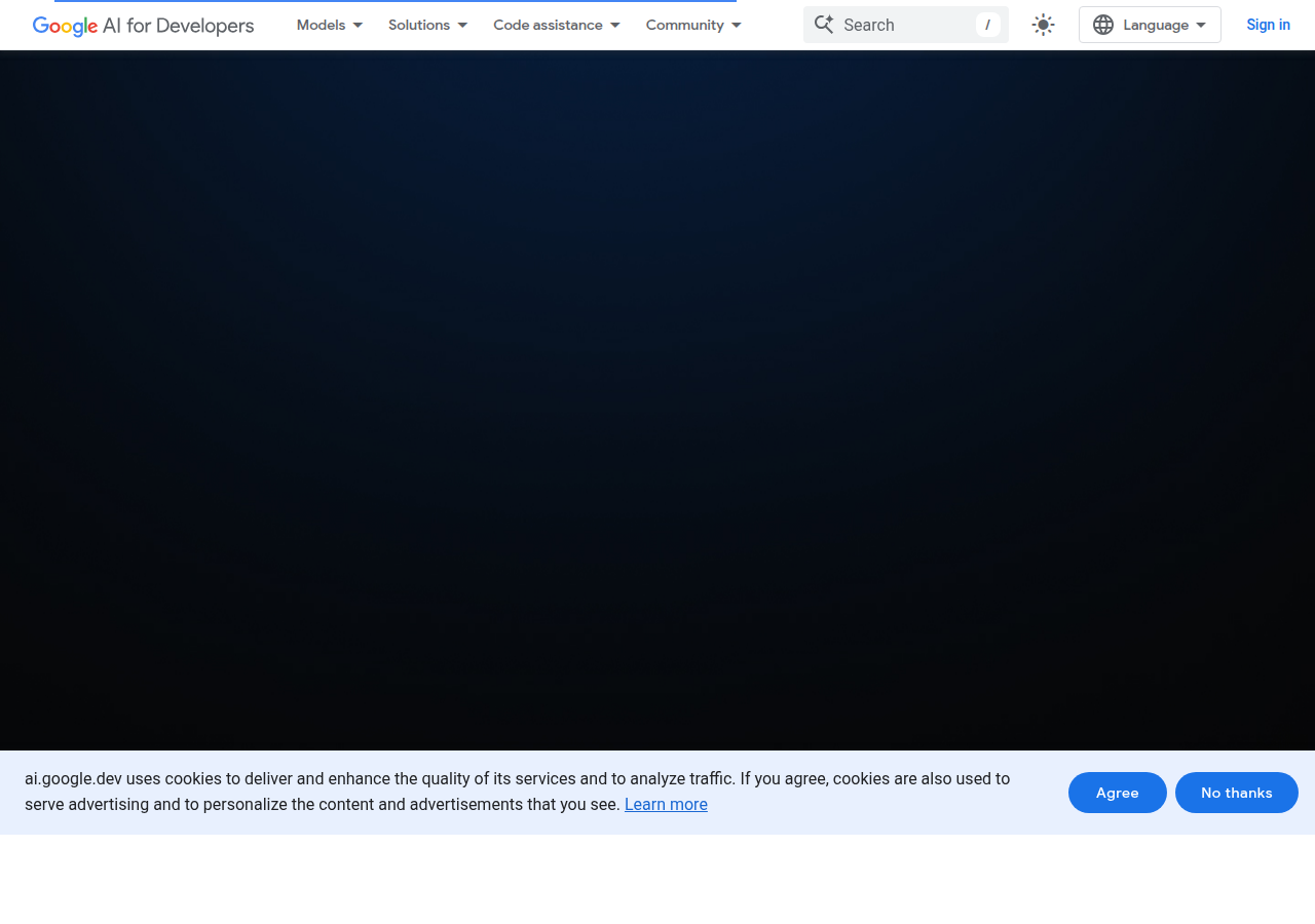 Google AI for Developers