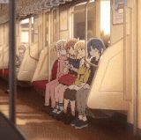 Adobe Express kessoku band in the train bocchi the rock moewalls com (1).gif