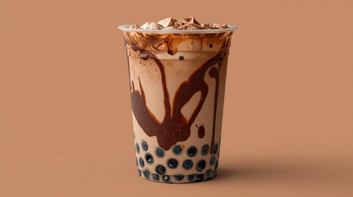 Create a milk tea in realistic way and form and the flavor is chocolate. Yo 20260304 231403 0000.jpg