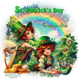 Elfairy tubes St Patrick Day girls Banduski Demo Font Gorgeous Arie