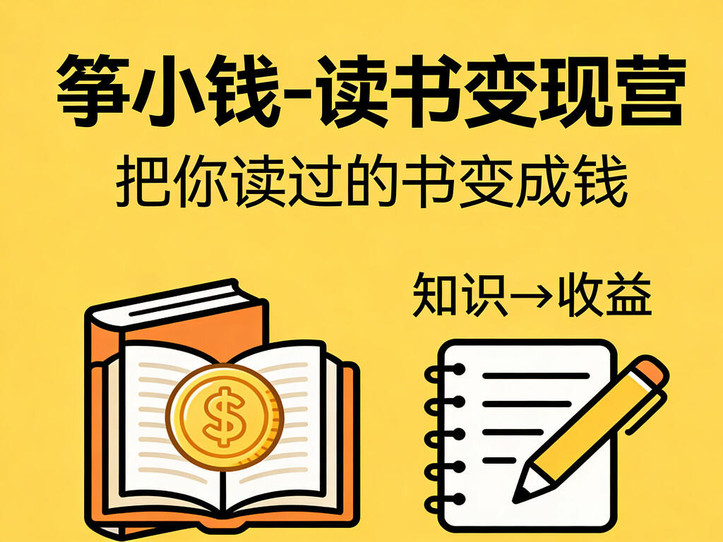 筝小钱 - 读书变现营：把你读过的书变成钱