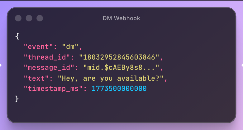 DM Webhook