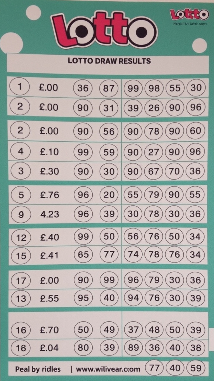 Lotto draw results, March 15, 2026