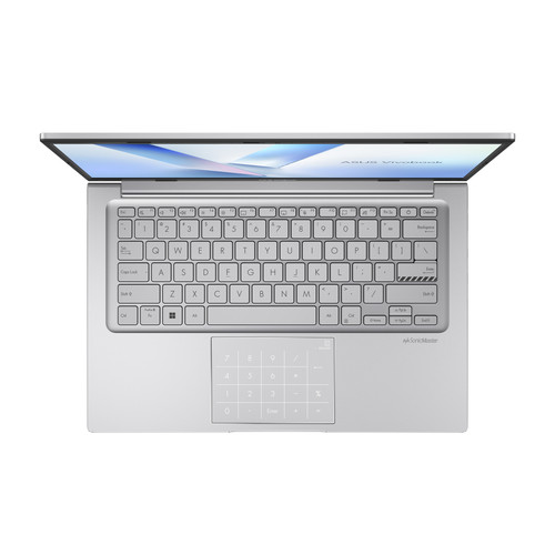 Vivobook 14 X1404VAP Product photo 1S Cool Silver 12 Numberpad Non backlit.jpg