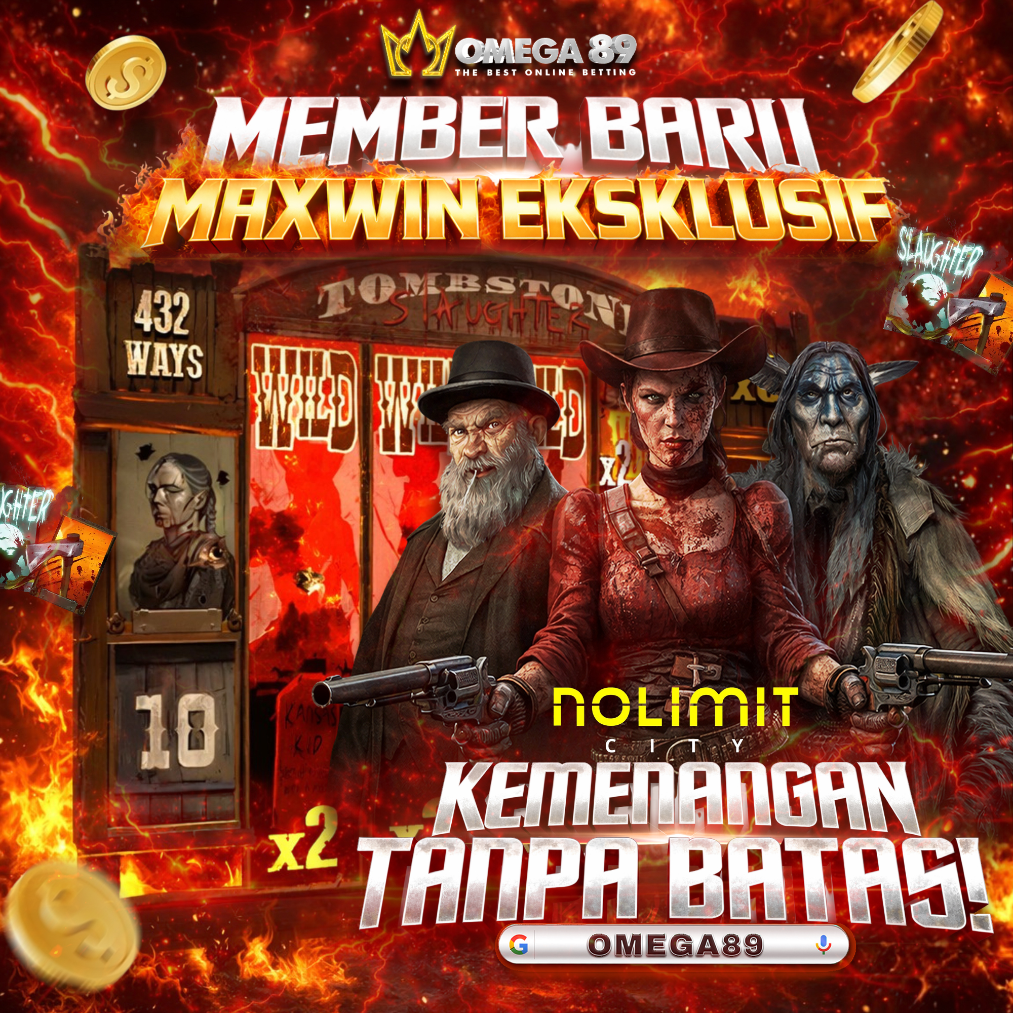 OMEGA89 = Situs Slot Online Gacor & Bandar Bola Parlay Terpercaya Di Asia image 1