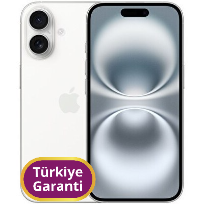 Resim Apple iPhone 16 TR Garanti | 128 GB Beyaz 