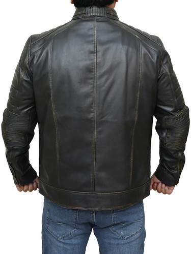 Mens Customized New Costumes Moto Biker Bomber Cafe Racer Quilted Vintage Brown Real Lambskin Leathe.jpg