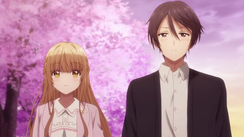 Mahiru and Amane watch the cherry blossoms together 640x360.jpg