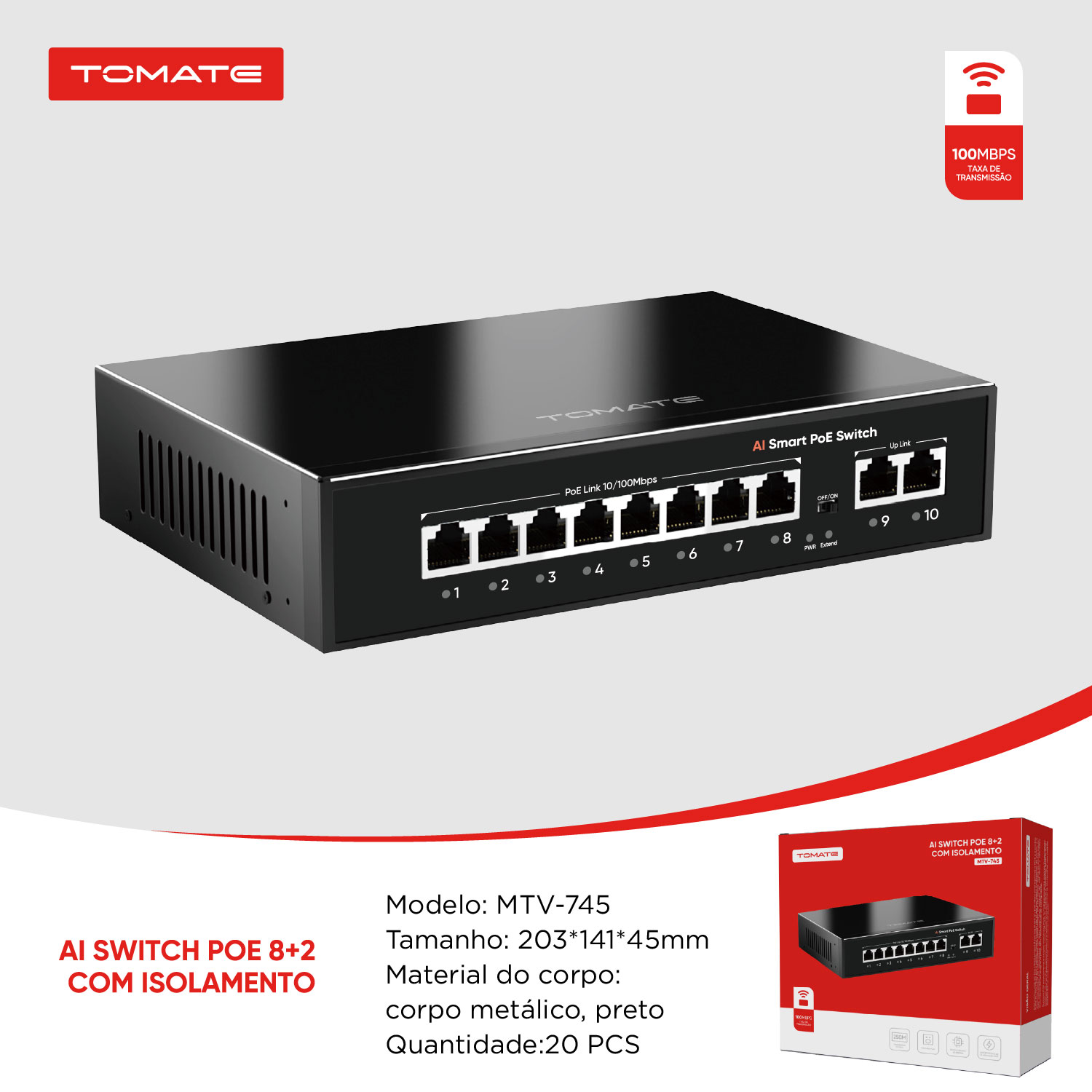 Ai Switch Poe 8+2 - miniatura 3