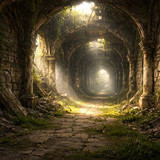 ruins hallway